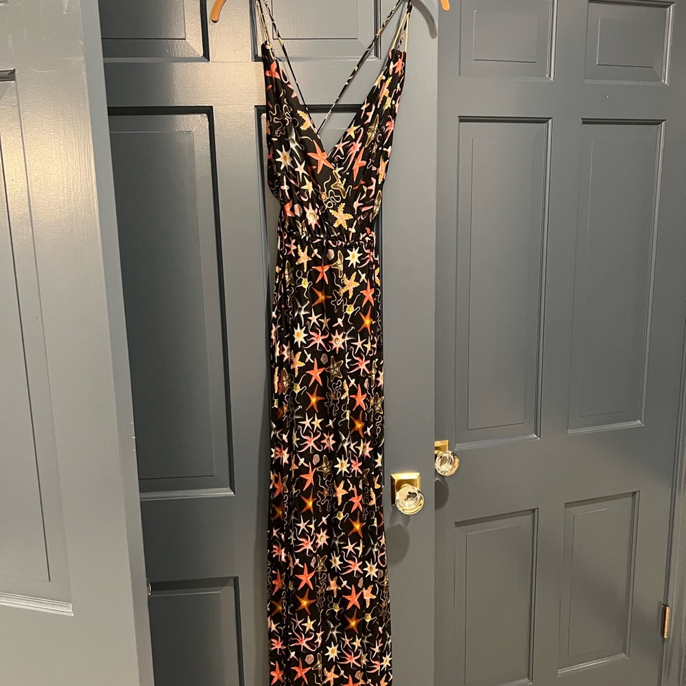Star Pattern Maxi Dress